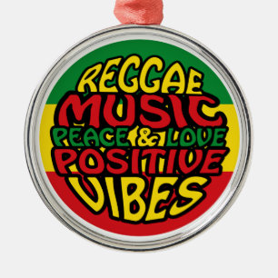 Ornement En Métal Musique reggae avec des paroles positives