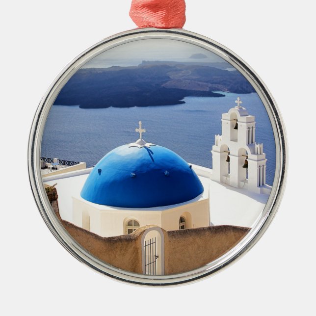 Ornement En Métal Mykonos Grèce Voyage Europe Tourisme Santorin (Devant)