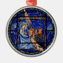 Nativité du style Verre Trait