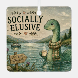 Ornement En Métal Nessie insaisissable socialement Cryptide cosy Loc