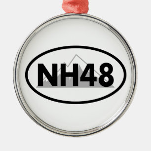 Ornement En Métal New Hampshire 48 Oval