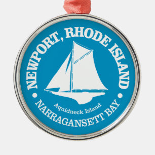 Ornement En Métal Newport RI (sloop)