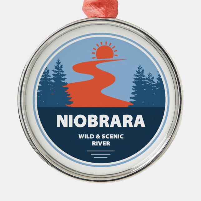 Ornement En Métal Niobrara Wild Et Rivière Pittoresque Nebraska (Devant)