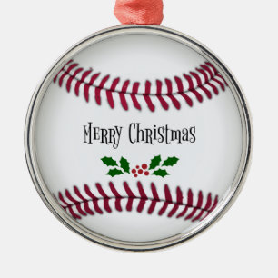 Ornement En Métal Noël de baseball