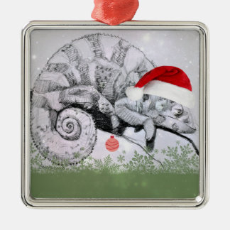 Ornement En Métal Noël de caméléon
