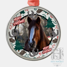 Noël de cheval photo personnalisé