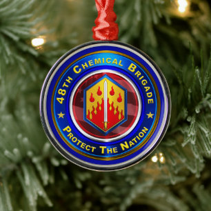Ornement En Métal Noël de la 48e brigade chimique