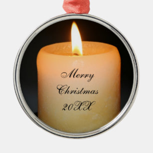 Ornement En Métal noël des bougies