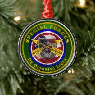 Ornement En Métal Noël des forces spéciales
