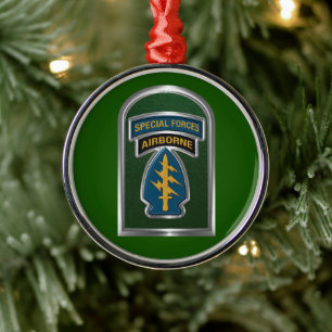 Ornement En Métal Noël des forces spéciales