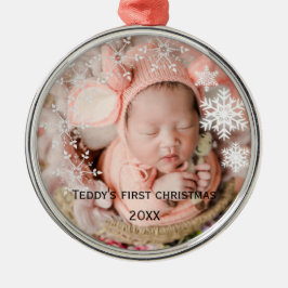 Ornement En Métal Noël du bébé