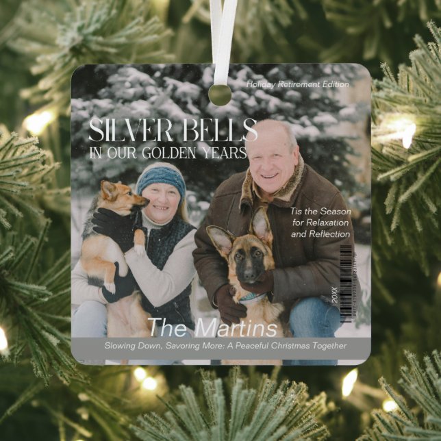 Ornement En Métal Noël en couverture du magazine Retraite (Insitu)