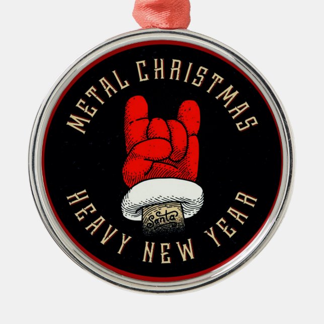 Ornement En Métal Noël en métal lourd (Devant)