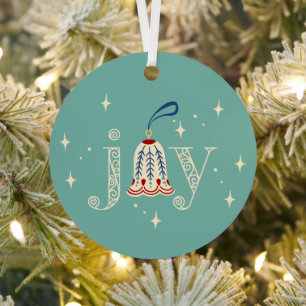 Ornement En Métal Noël Joyeux Fêtes
