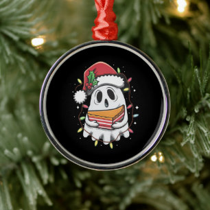 Ornement En Métal Noël Mignon Fantôme Père Noël Fête Vacances de Noë