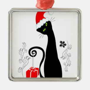 Ornement En Métal Noël moderne Kitty