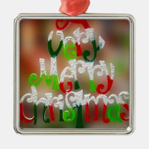 Ornement En Métal noël très joyeux