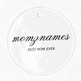 Ornement En Métal Nom de la calligraphie personnalisée de la meilleu