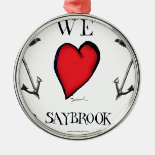 Ornement En Métal nous aimons le vieux saybrook le Connecticut