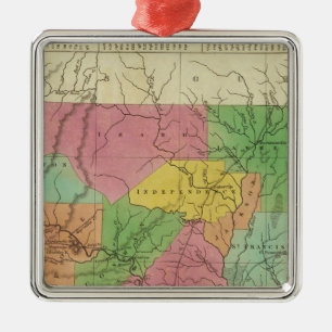 Ornement En Métal Nouvelle Carte De L'Arkansas 2