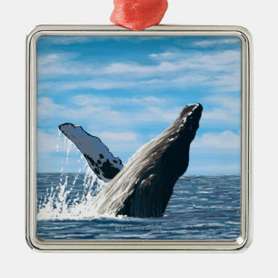 Ornement En Métal Nouvelle scène de baleine de HampshireHumpback