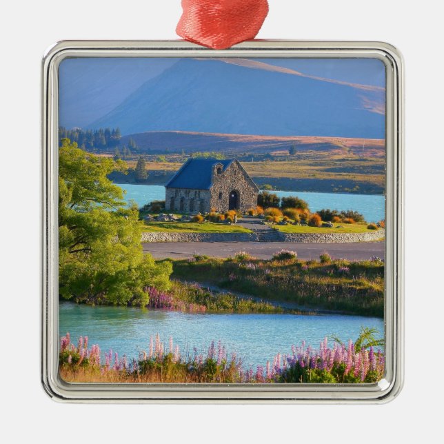 Ornement En Métal Nouvelle-Zélande - Lac Tekapo (Devant)
