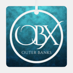 Ornement En Métal OBX Extérieur Banques NC Beach Noël
