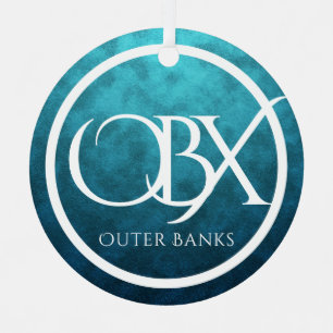 Ornement En Métal OBX Extérieur Banques NC Beach Noël