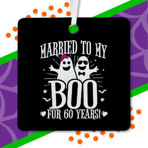 Ornement En Métal Octobre Mariage Anniversaire Funny 60e Anniversair