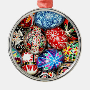 Ornement En Métal OEufs de Pâques ukrainiens