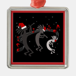 Ornement En Métal Oeuvre de Noël Kokopelli