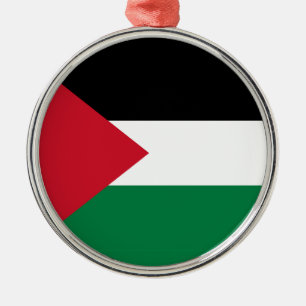 Ornement En Métal officiellement le drapeau de l'État de Palestine