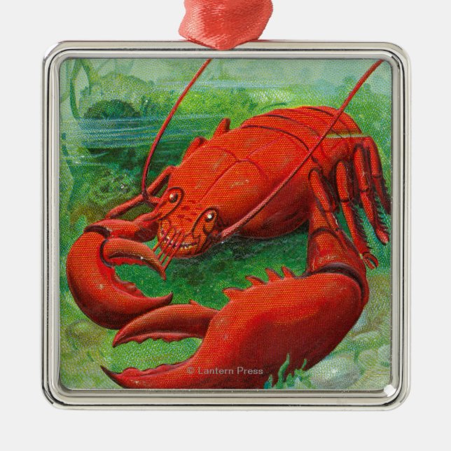Ornement En Métal Oh vous scène de homard (Devant)