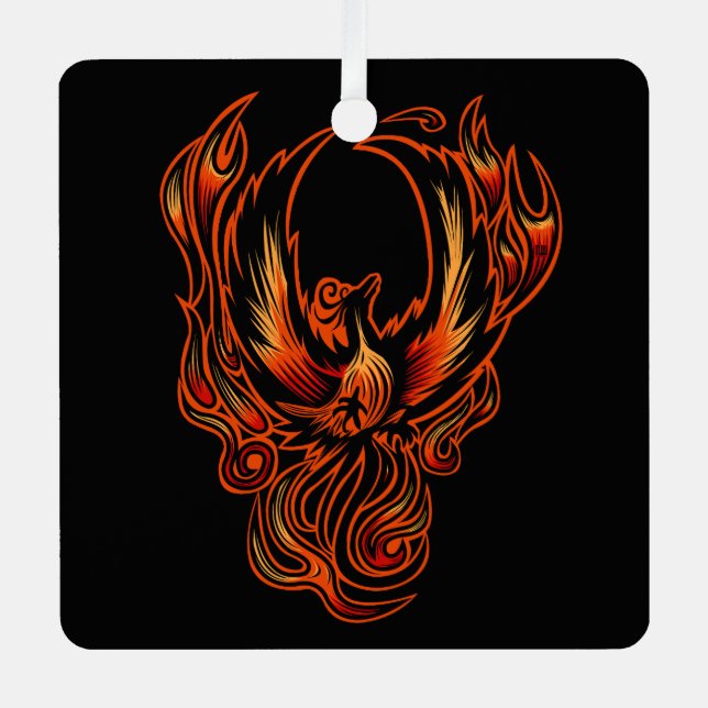 Ornement En Métal Oiseau De Feu (Recto)