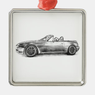 Ornement En Métal Ombre argentée MX5