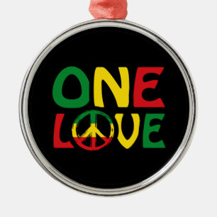 Ornement En Métal One Love, Reggae design