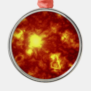 Ornement En Métal Orange et jaune