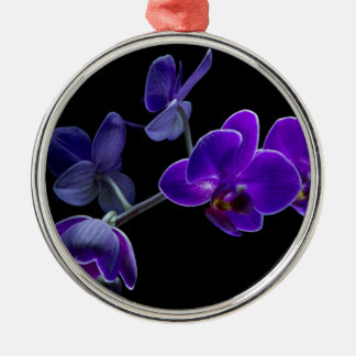 Ornement En Métal Orchidée bleue