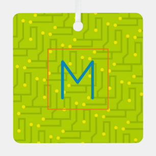Ornement En Métal Ordinateur Wiz Première carte mère moderne coloré