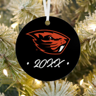 Ornement En Métal Oregon State Beavers   Tête de castor