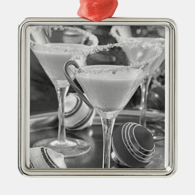 ORNEMENT EN MÉTAL ORNAMENT DE NOËL DE COCKTAIL LOVER (Devant)