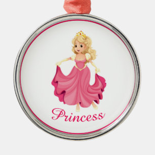 Ornement En Métal Ornament de Noël de la princesse