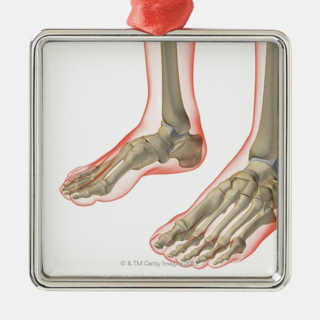 Ornement En Métal Os des pieds (Devant)