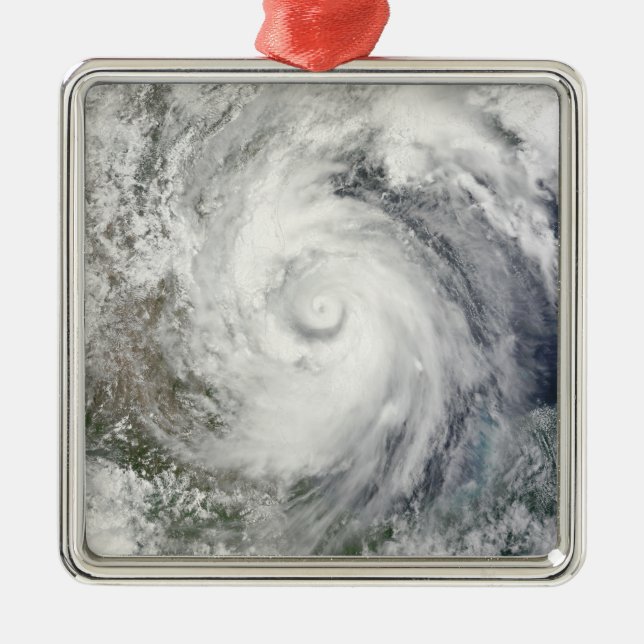 Ornement En Métal Ouragan Alex au-dessus du golfe du Mexique (Devant)