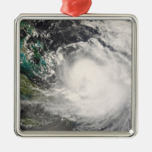 Ornement En Métal Ouragan Hanna au-dessus des Bahamas