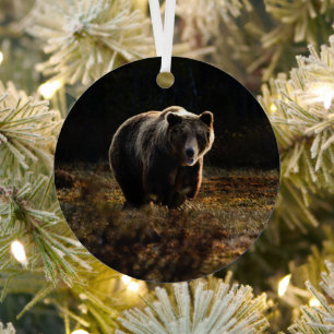 Ornement En Métal Ours