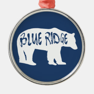 Ornement En Métal Ours Blue Ridge