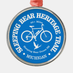 Ornement En Métal Ours couché HT (cyclisme)