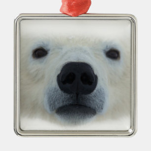 Ornement En Métal Ours polaire