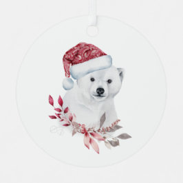 Ornement En Métal Ours polaire de Noël